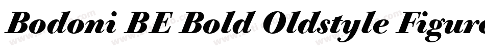 Bodoni BE Bold Oldstyle Figures字体转换